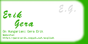 erik gera business card